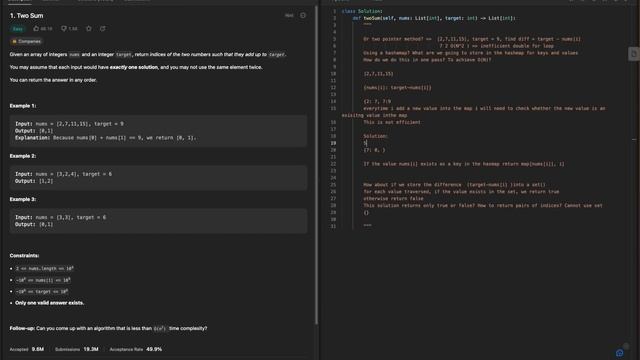 Leetcode 1 Two Sum смотреть онлайн
