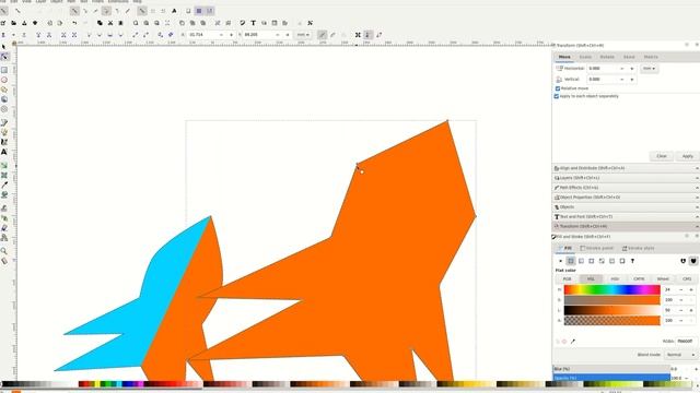 Split path: Inkscape tutorial | Break path at selected nodes and Break apart смотреть онлайн