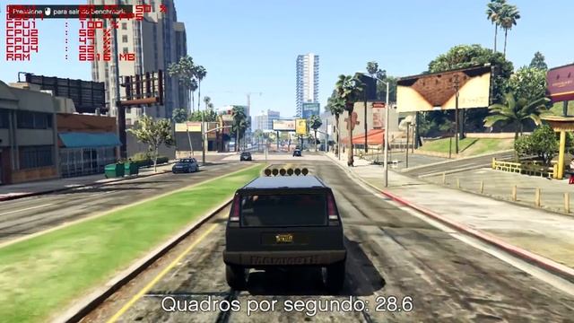 GTA V -Teste gt 9800 i3 8gb ram Benchmarker смотреть онлайн