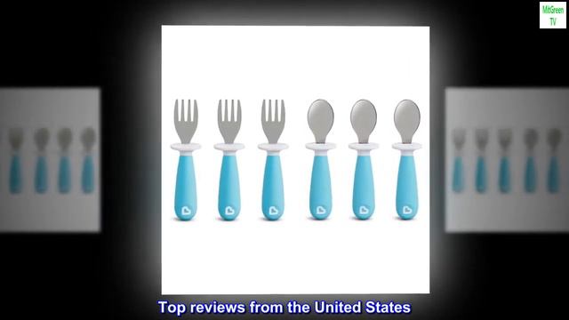 Munchkin 6 Count Raise Toddler Forks and Spoons, Blue, 12+ смотреть онлайн