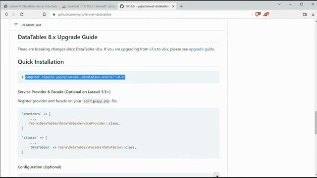 Laravel 9 Datatables Server Side Data Processing смотреть онлайн