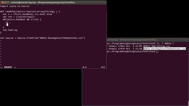 Reading CSV in Scala смотреть онлайн