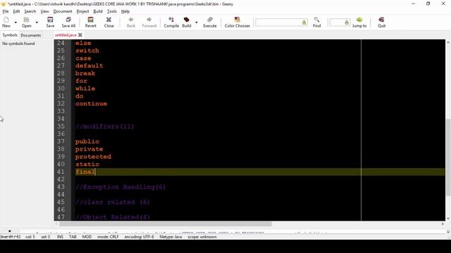 2. Keywords in Java (Core Java) | GeeksforGeeks смотреть онлайн