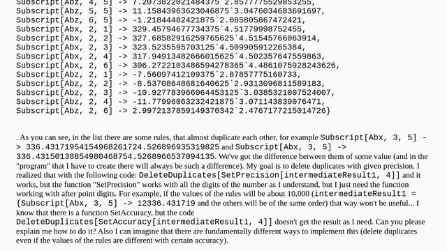 How to delete duplicates within the list of rules with certain accuracy? смотреть онлайн