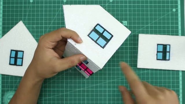 How to Make a Thermocol House with dimensions - Very Easy смотреть онлайн