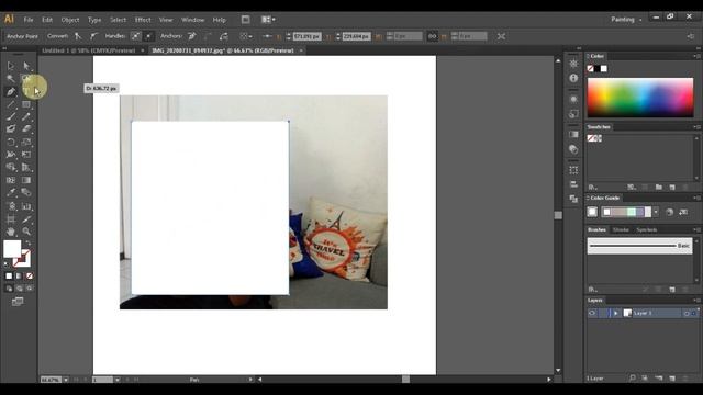 Menghilangkan bagian gambar dengan cara memotong di adobe illustrator смотреть онлайн