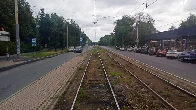 Ярославль поездка на трамвае по 1 маршруту Ул. Свердлова - ул. Чкалова смотреть онлайн