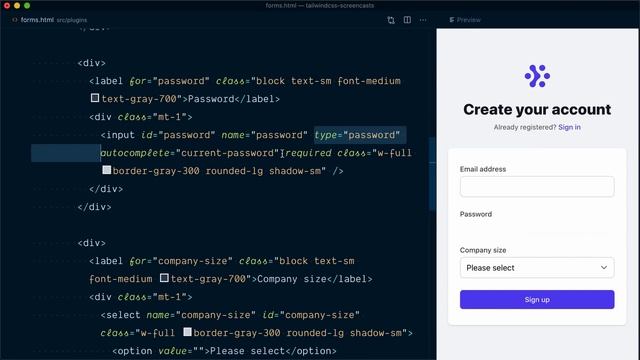 Styling Forms with Tailwind CSS смотреть онлайн