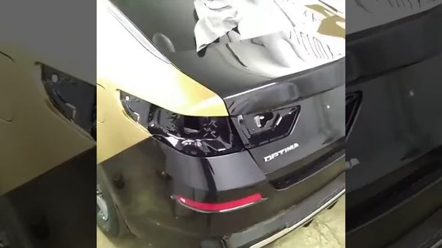 Оклейка оптима в золотой цвет под такси смотреть онлайн