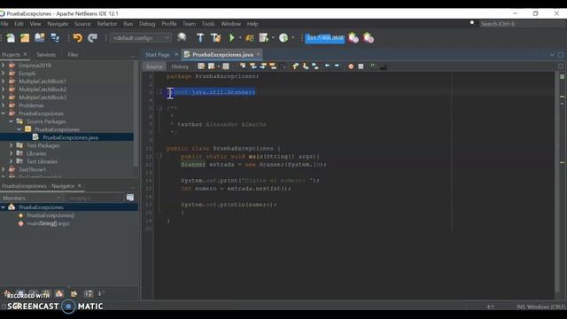 FORO ACADEMICO 1 - MANEJO DE EXCEPCIONES (EJERCICIO JAVA) смотреть онлайн