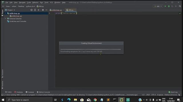how to solve code not running error in pycharm смотреть онлайн