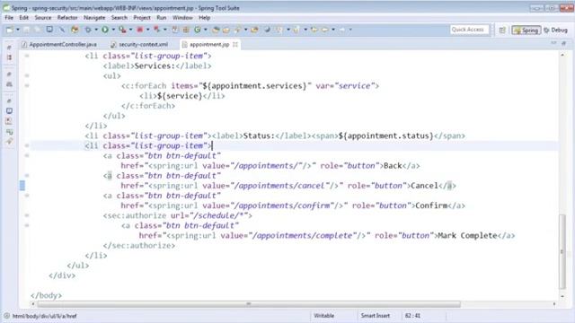 Spring Security 37 Authorize Tag смотреть онлайн