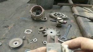 Дефектовка и замена подшипников  генератора нива