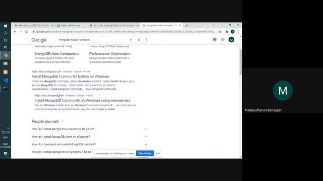 Python Virtual Environment and Mongodb Installation in Windows смотреть онлайн