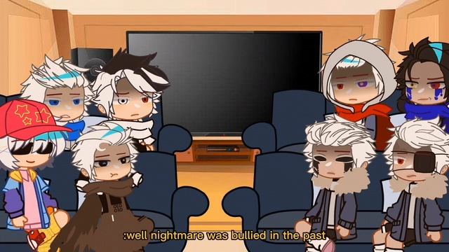 Sans au's react to nightmare/my au/lazy video/credits in description смотреть онлайн