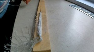 Связал сетку для подъёмника паука своими руками.