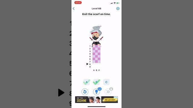 Easy Game - Brain Test: Level Knit the scarf on time - Answer смотреть онлайн