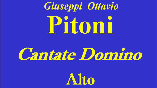 Alto-Cantate Domino-Pitoni смотреть онлайн