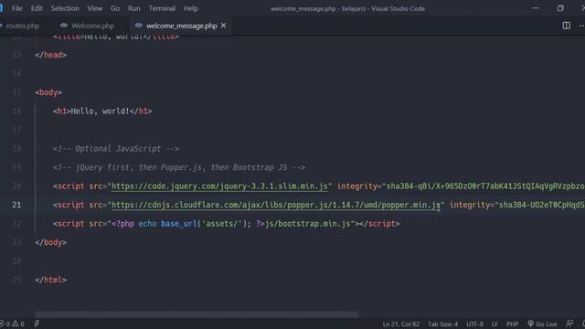 28. TUTORIAL CODEIGNITER 3 - IMPLEMENTASI BOOTSTRAP смотреть онлайн