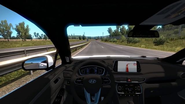 Euro Truck Simulator 2 - Hyundai Santafe + korea language navi смотреть онлайн