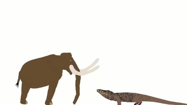 COLUMBIAN MAMMOTH VS MEGALANIA [CENOZOIC BATTLE] /DC2\ смотреть онлайн