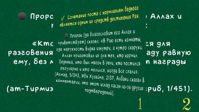 Сочетание поста с кормлением бедного является одним их средств достижения Рая смотреть онлайн