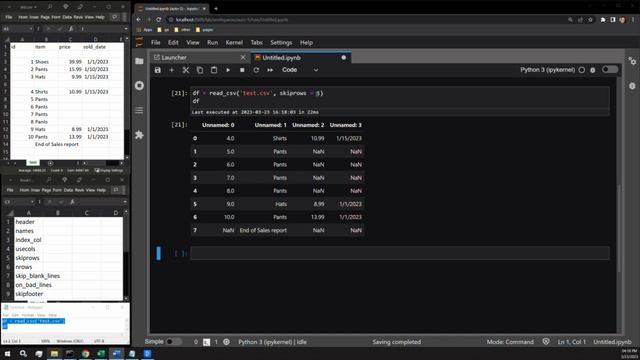 Pandas read_csv Part 1 - Column and Row Arguments | Data Automation смотреть онлайн