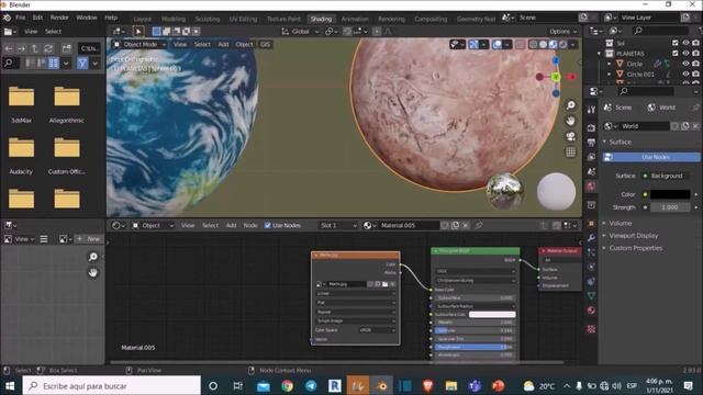 Sistema solar en Blender Parte 2°/Blender para principiantes/Ejercicios de modelado 3D en blender смотреть онлайн