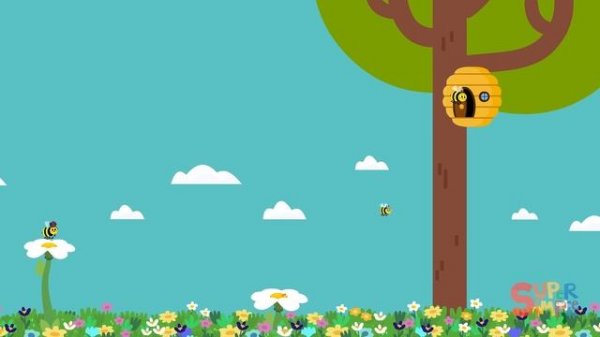 The Bees Go Buzzing | Kids Songs | Super Simple Songs