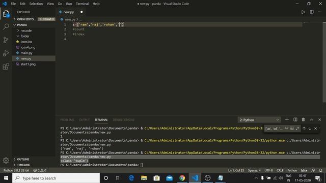 Tuple and It's methods. | python tutorial in Hindi #11 | смотреть онлайн
