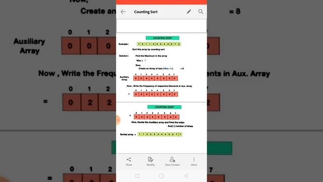 counting sort смотреть онлайн