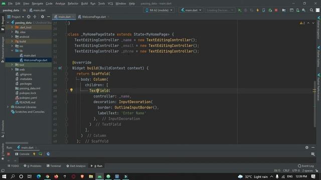 Flutter Passing Data Between Screen | Send data from one page to another in flutter смотреть онлайн