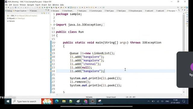 java 27/03 linked list , set смотреть онлайн
