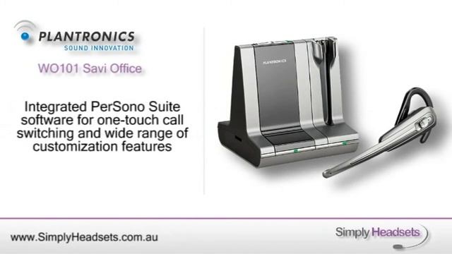 Plantronics WO101 Savi Office MOC Convertible DECT Video Overview смотреть онлайн