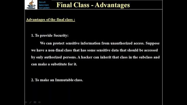 145. Java Final Class - Advantages смотреть онлайн