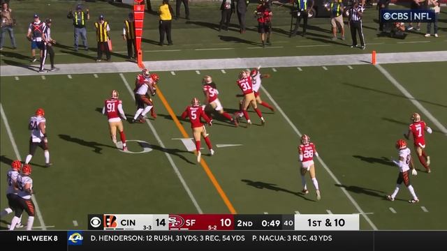 Cincinnati Bengals vs. San Francisco 49ers | 2023 Week 8 Game Highlights смотреть онлайн