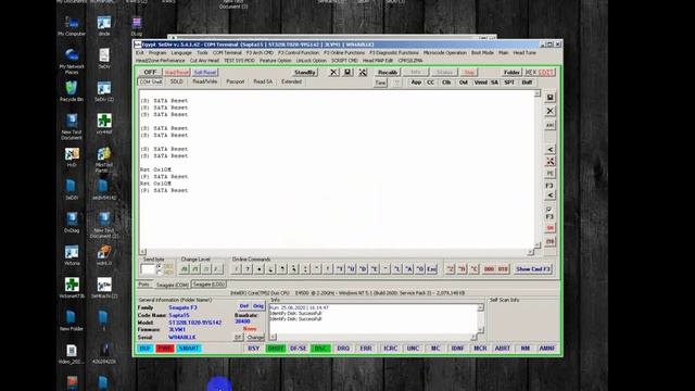 Unlock password for Seagate HDD and clear SMART смотреть онлайн