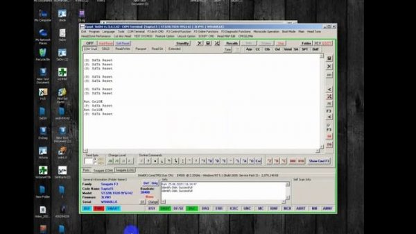 Unlock password for Seagate HDD and clear SMART