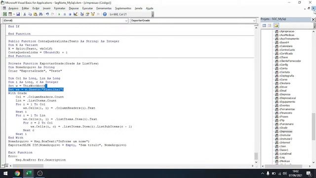 Projeto em VBA e MySql смотреть онлайн
