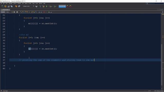 Java Program | Matrix Addition using 2-D Array смотреть онлайн