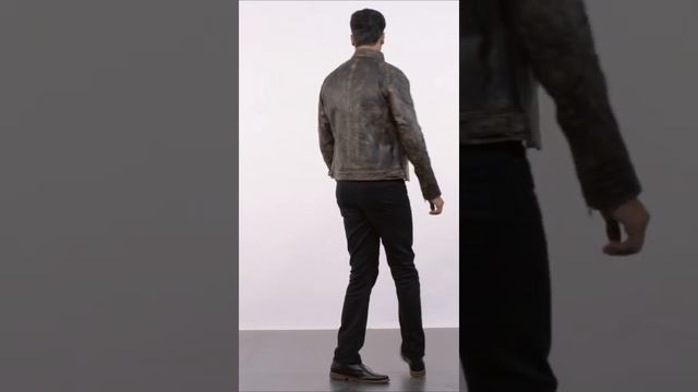 Distressed Brown Leather Jacket: Unveiling Rustic Elegance and Vintage Appeal | Ultimate Fashion смотреть онлайн