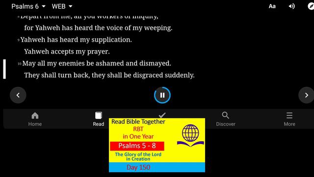 Day 150. Psalm 5-8. Read Bible Together in One Year! смотреть онлайн