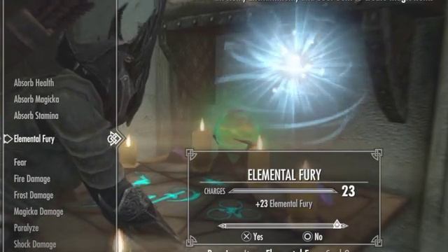 Skyrim ~ How To Get The Elemental Fury Enchantment смотреть онлайн