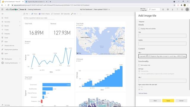How to Create a DASHBOARD in Power BI Service ? смотреть онлайн
