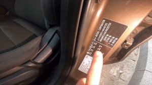 Where is the VIN number of my Kia Rio III ( 2011 – 2016 ) - VIN Number Sticker Location