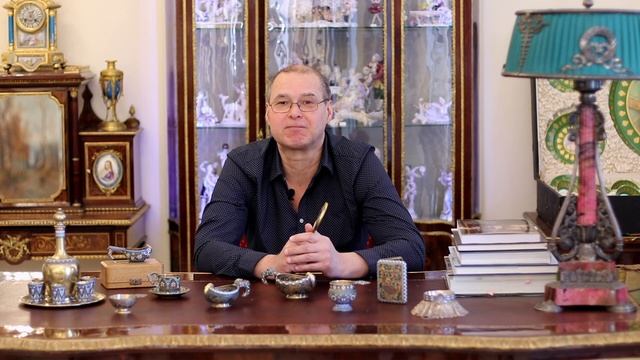 Серебряный ковш 84 пробы П. Овчинникова с витражной эмалью. Москва.На рубеже 1900 г смотреть онлайн