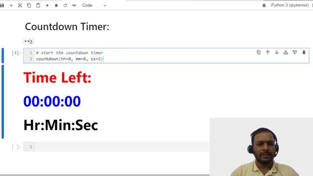Countdown timer for Jupyter Notebook implemented in Python смотреть онлайн