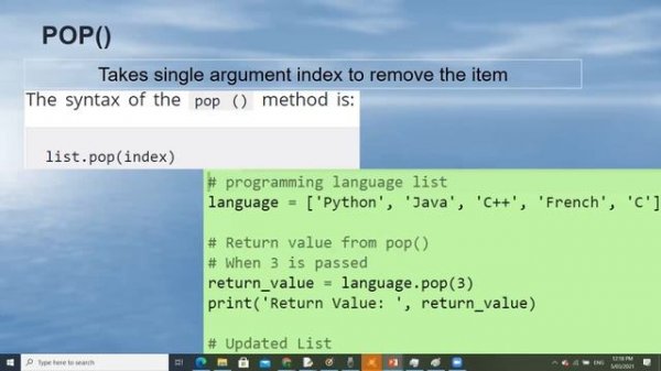 Lecture on Python List