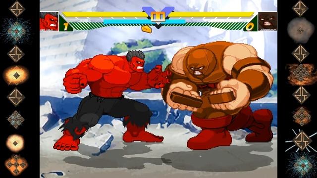 Red Hulk (Marvel Comics) Vs Juggernaut (Marvel Comics) - Ultimate Mugen Fight 2016