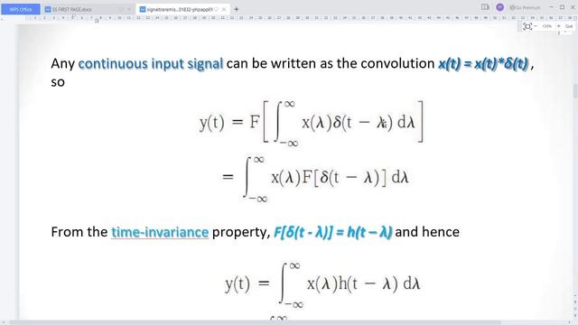 SIGNAL TRANSMISSION THROUGH LTI SYSTEMS смотреть онлайн